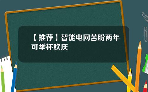 【推荐】智能电网苦盼两年可举杯欢庆