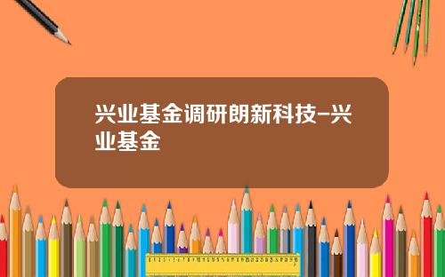 兴业基金调研朗新科技-兴业基金