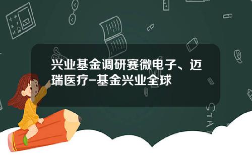 兴业基金调研赛微电子、迈瑞医疗-基金兴业全球