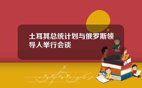 土耳其总统计划与俄罗斯领导人举行会谈