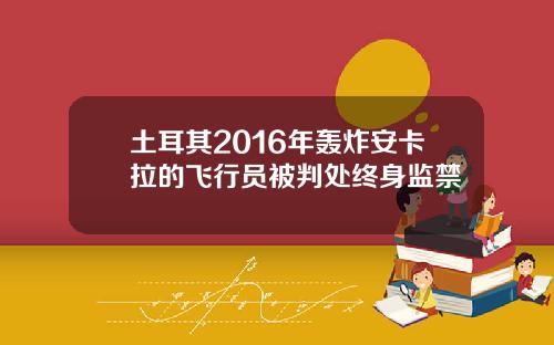 土耳其2016年轰炸安卡拉的飞行员被判处终身监禁