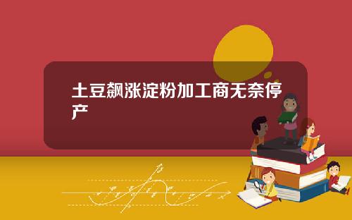 土豆飙涨淀粉加工商无奈停产