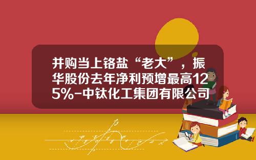 并购当上铬盐“老大”，振华股份去年净利预增最高125%-中钛化工集团有限公司