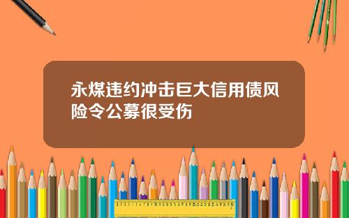 永煤违约冲击巨大信用债风险令公募很受伤