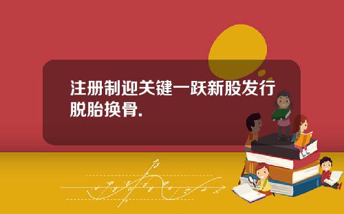 注册制迎关键一跃新股发行脱胎换骨.