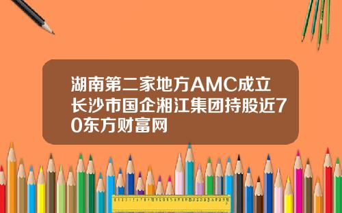 湖南第二家地方AMC成立长沙市国企湘江集团持股近70东方财富网