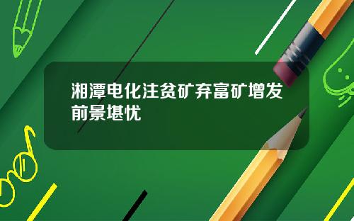 湘潭电化注贫矿弃富矿增发前景堪忧