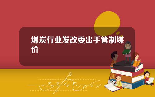煤炭行业发改委出手管制煤价