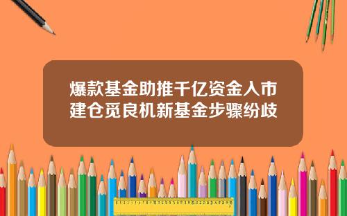 爆款基金助推千亿资金入市建仓觅良机新基金步骤纷歧
