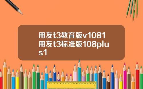 用友t3教育版v1081用友t3标准版108plus1