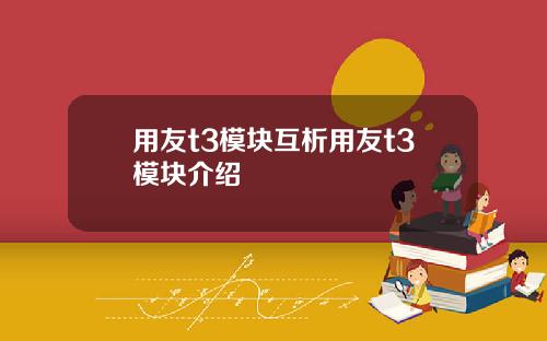 用友t3模块互析用友t3模块介绍