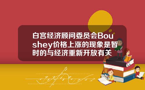 白宫经济顾问委员会Boushey价格上涨的现象是暂时的与经济重新开放有关