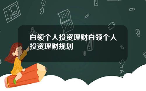 白领个人投资理财白领个人投资理财规划