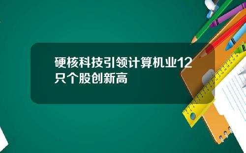 硬核科技引领计算机业12只个股创新高