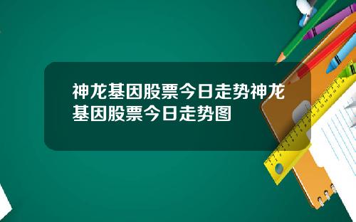 神龙基因股票今日走势神龙基因股票今日走势图