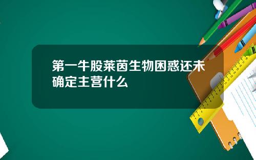 第一牛股莱茵生物困惑还未确定主营什么