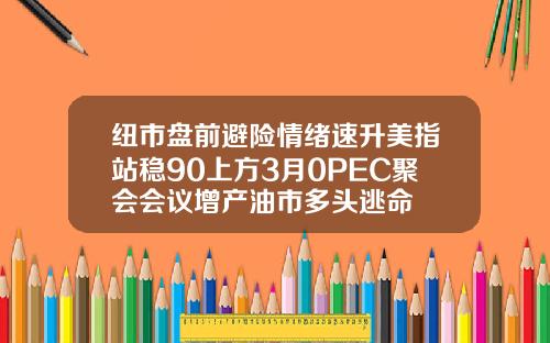 纽市盘前避险情绪速升美指站稳90上方3月0PEC聚会会议增产油市多头逃命