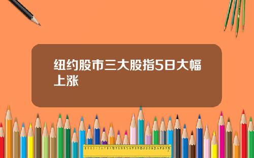 纽约股市三大股指5日大幅上涨