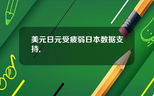 美元日元受疲弱日本数据支持.