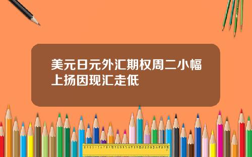 美元日元外汇期权周二小幅上扬因现汇走低