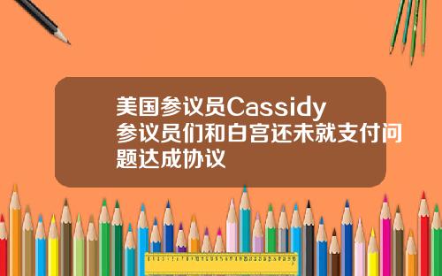 美国参议员Cassidy参议员们和白宫还未就支付问题达成协议