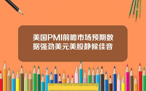 美国PMI前瞻市场预期数据强劲美元美股静候佳音