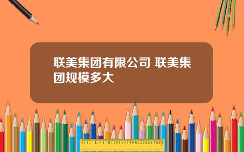 联美集团有限公司 联美集团规模多大