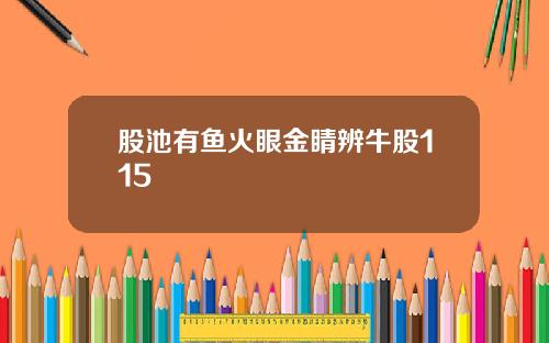 股池有鱼火眼金睛辨牛股115