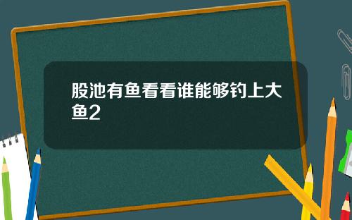 股池有鱼看看谁能够钓上大鱼2