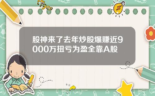 股神来了去年炒股爆赚近9000万扭亏为盈全靠A股