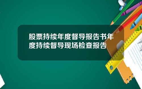 股票持续年度督导报告书年度持续督导现场检查报告