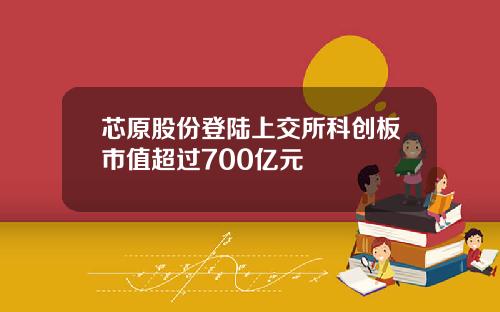芯原股份登陆上交所科创板市值超过700亿元