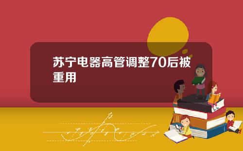 苏宁电器高管调整70后被重用