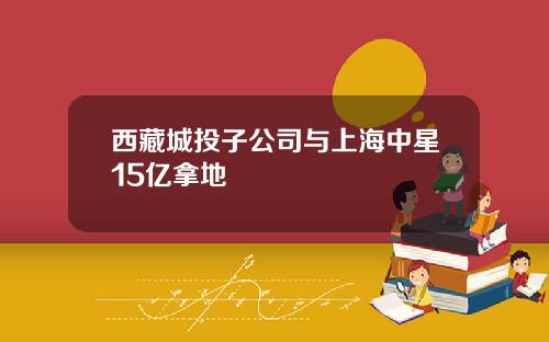 西藏城投子公司与上海中星15亿拿地