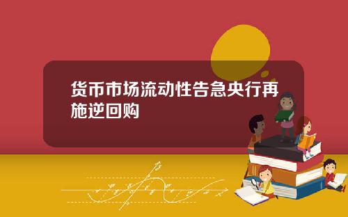 货币市场流动性告急央行再施逆回购
