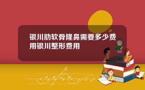 银川肋软骨隆鼻需要多少费用银川整形费用
