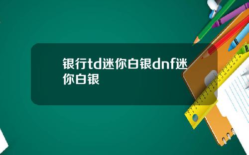 银行td迷你白银dnf迷你白银