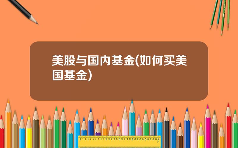 美股与国内基金(如何买美国基金)