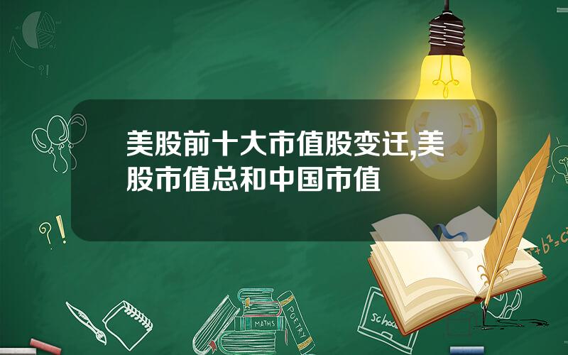 美股前十大市值股变迁,美股市值总和中国市值