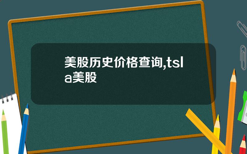 美股历史价格查询,tsla美股