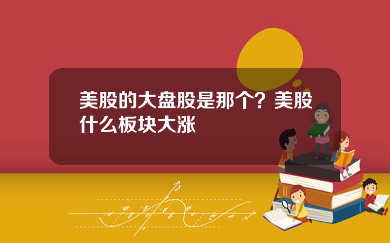 美股的大盘股是那个？美股什么板块大涨