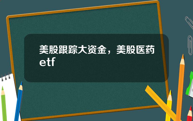 美股跟踪大资金，美股医药etf