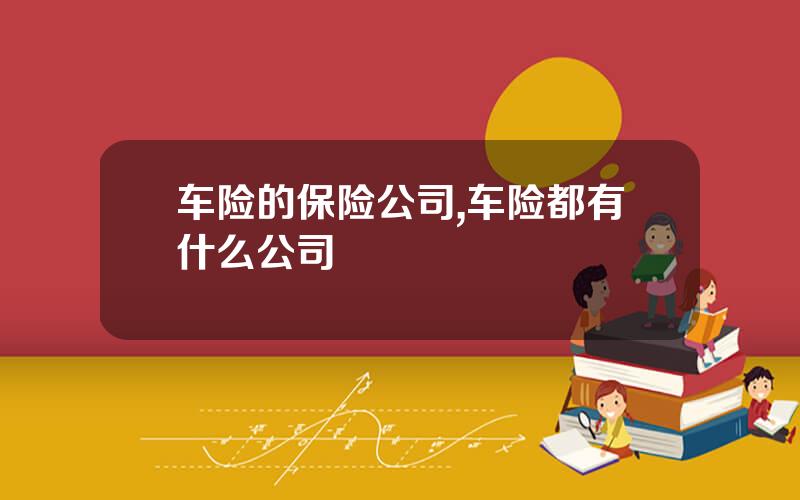 车险的保险公司,车险都有什么公司